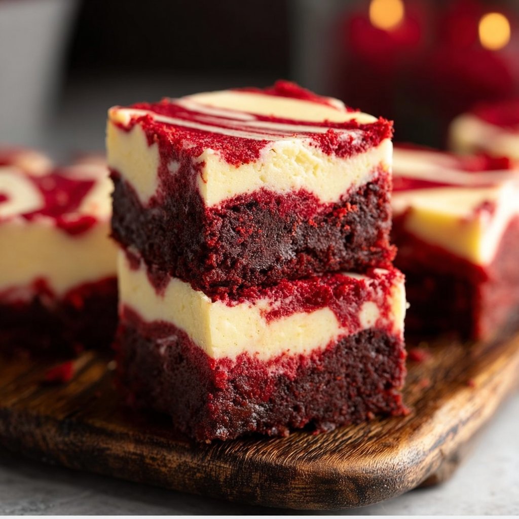 Red Velvet Cheesecake Brownies