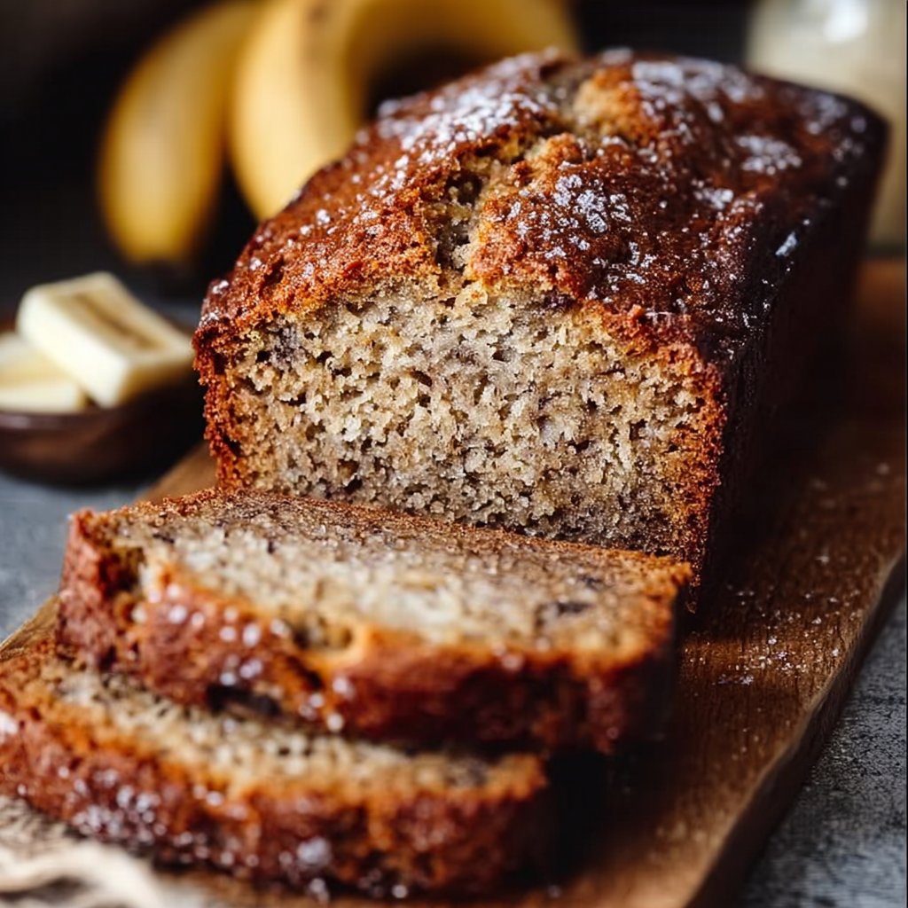Irresistiblement humide pain aux bananes facile