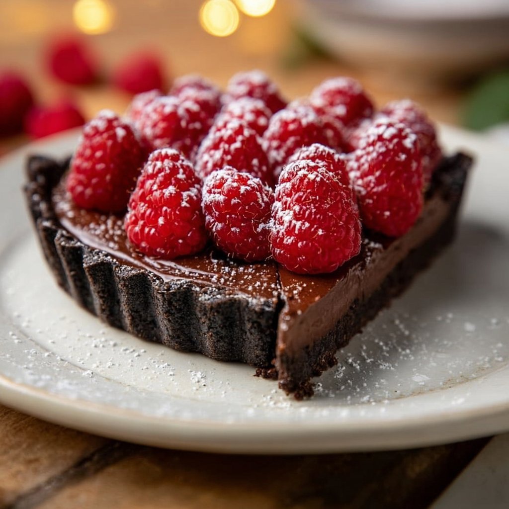 Easy Chocolate Raspberry Tart