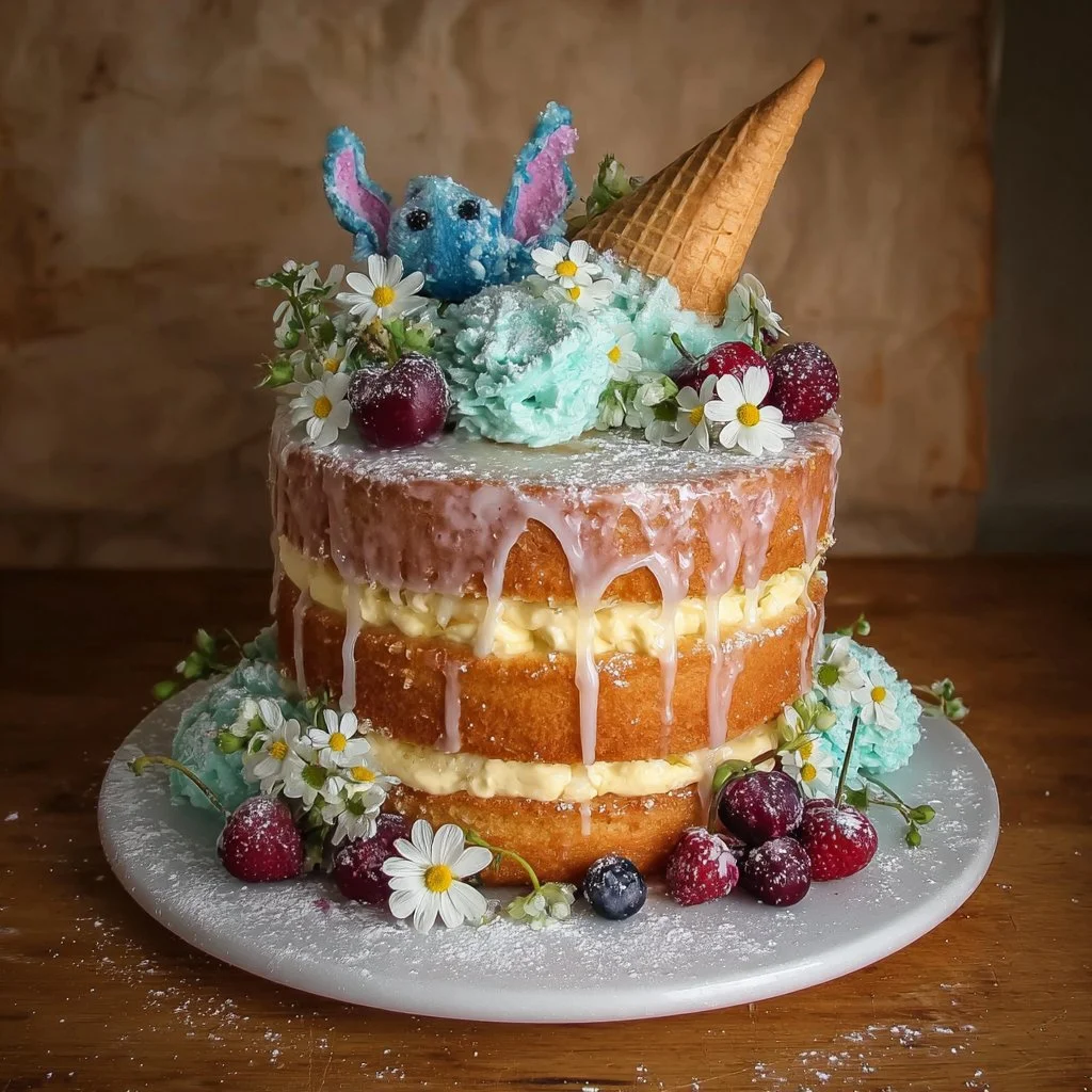 A beautifully decorated cake by Lianne Hempsall showcasing intricate designs and flavors.