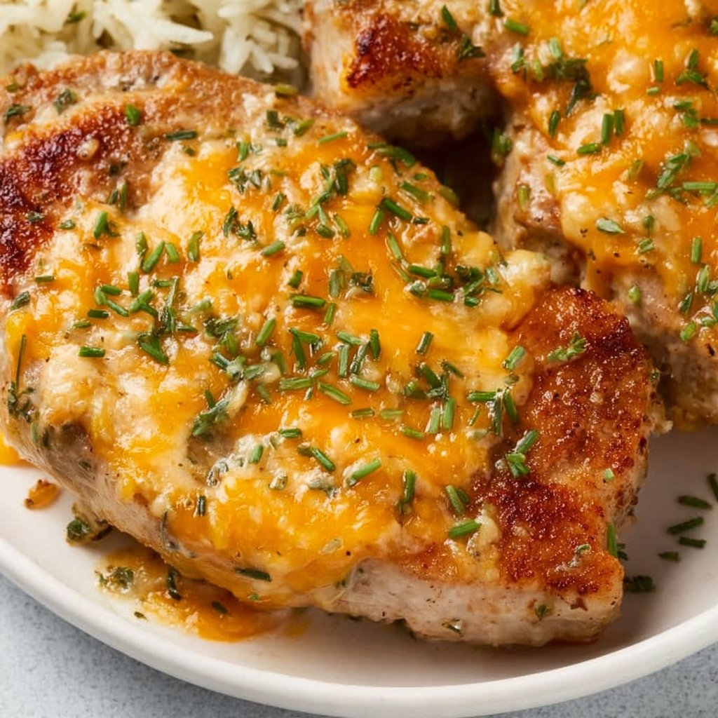 Cheddar Ranch Pork Chops