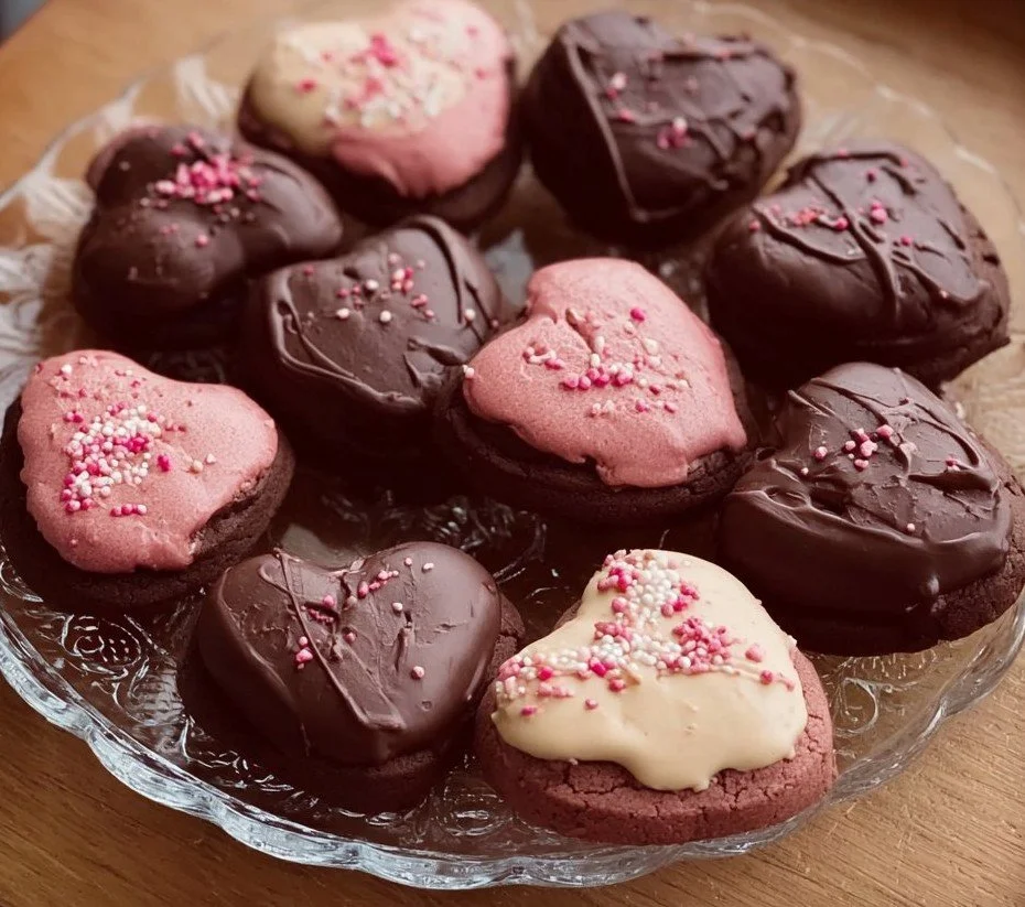Delicious Valentine's Ganache Cookies, rich chocolate-filled and perfect for gifting.