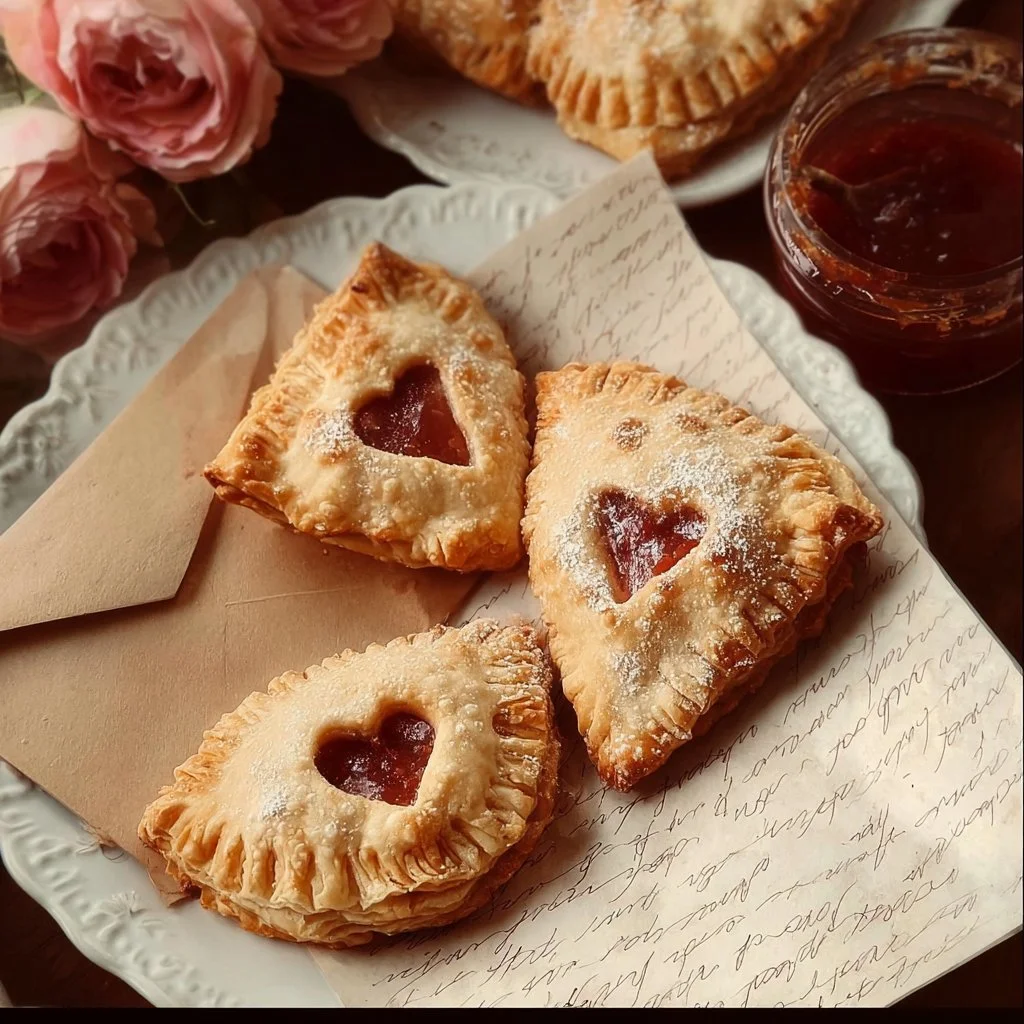 Delicious Vegan Love Letter Pastries made with plant-based ingredients