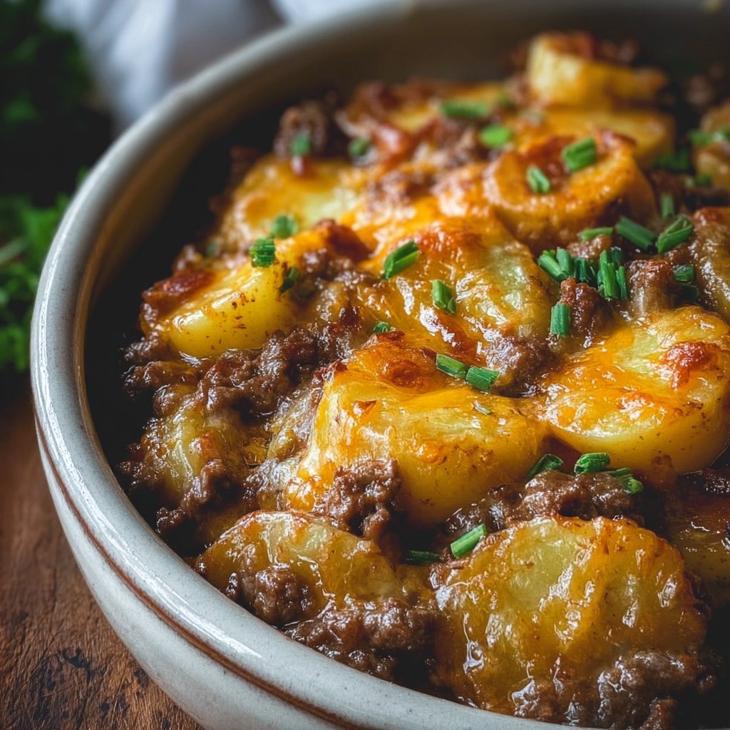 Crockpot Hamburger Potato Casserole