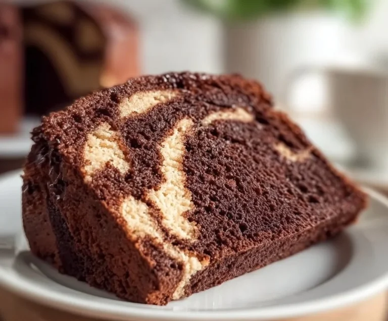 Recette de cake marbré au chocolat, un dessert moelleux et savoureux