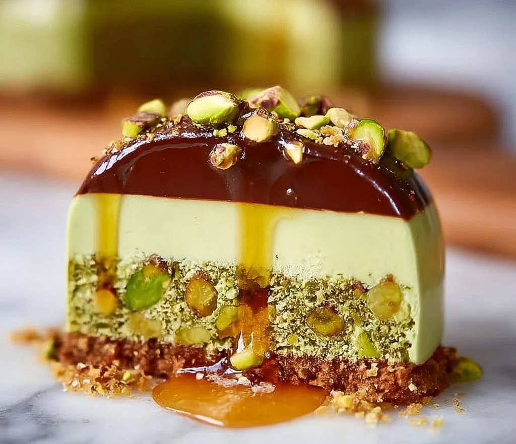 Entremet Praliné aux Pistaches