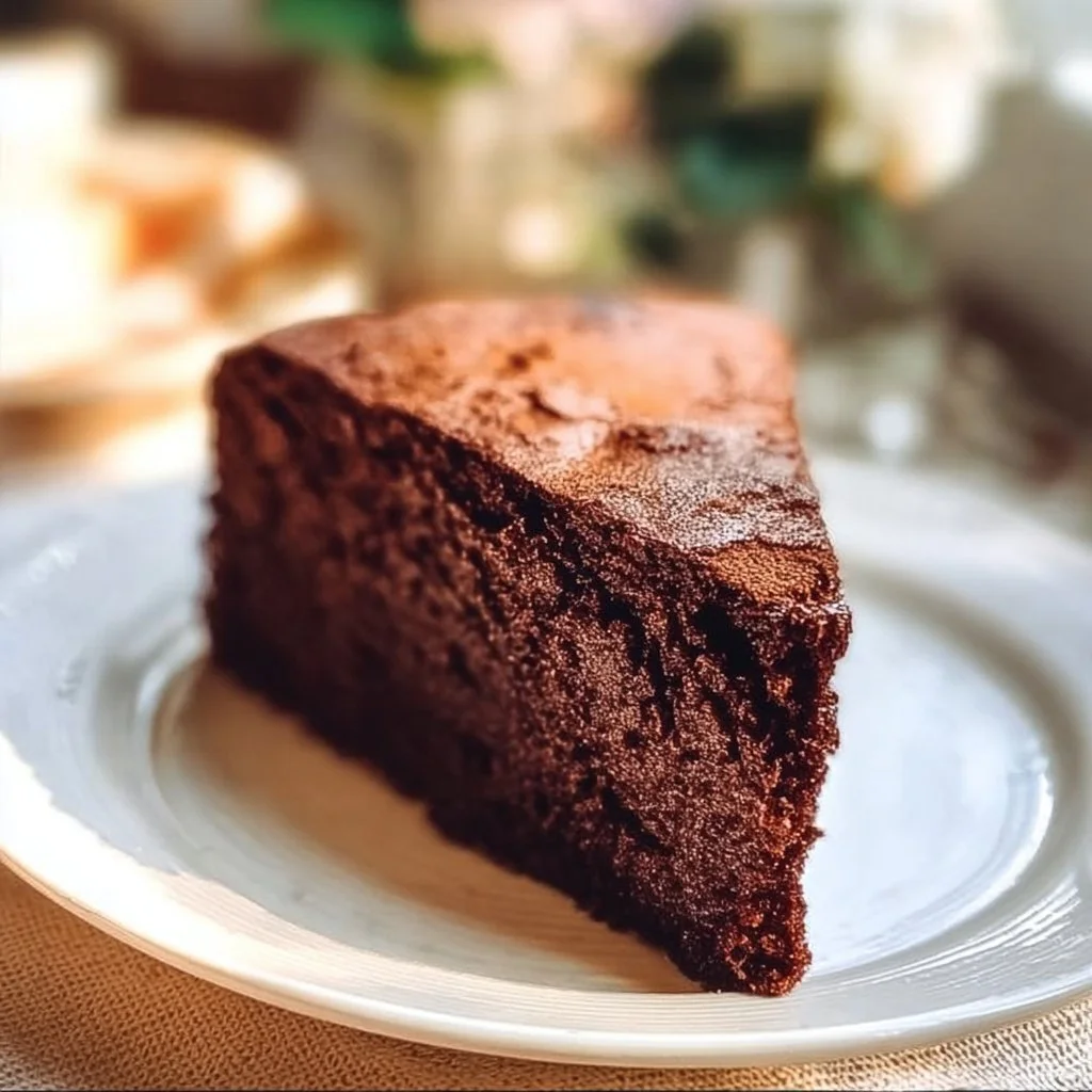 Gâteau au chocolat moelleux et facile à réaliser, parfait pour le dessert.