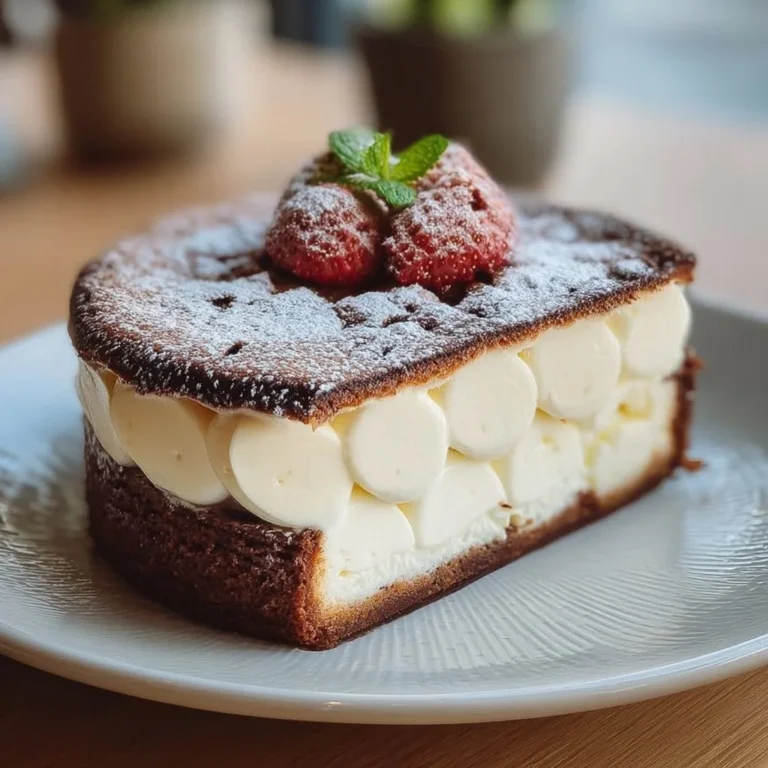 Gâteau crémeux aux 3 yaourts, dessert onctueux et savoureux.