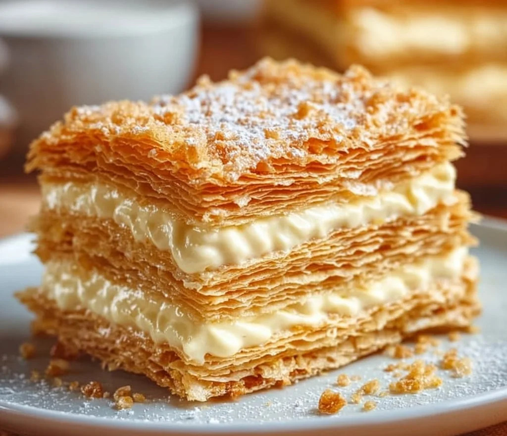 Gâteau Napoléon Crème Irrésistiblement Crémeux