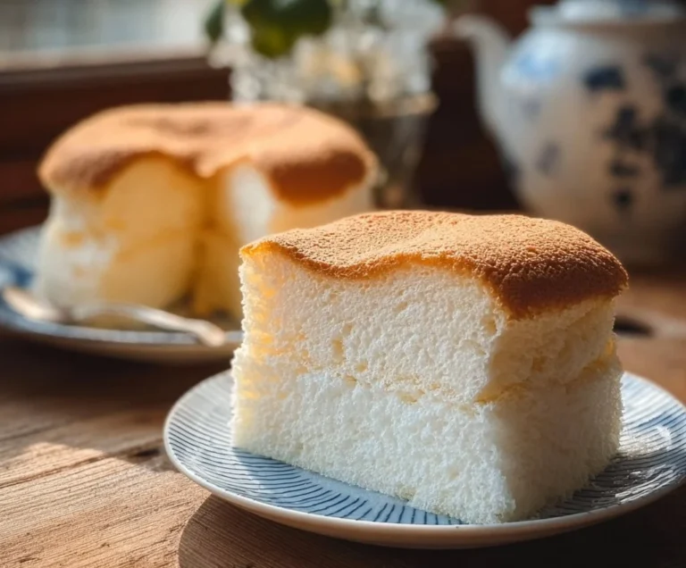 Gâteau Nuage Japonais léger et aérien, parfait pour les amateurs de douceurs