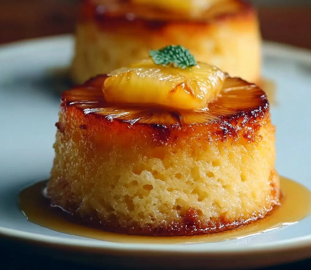 Petits moelleux renversés à l’ananas et mascarpone