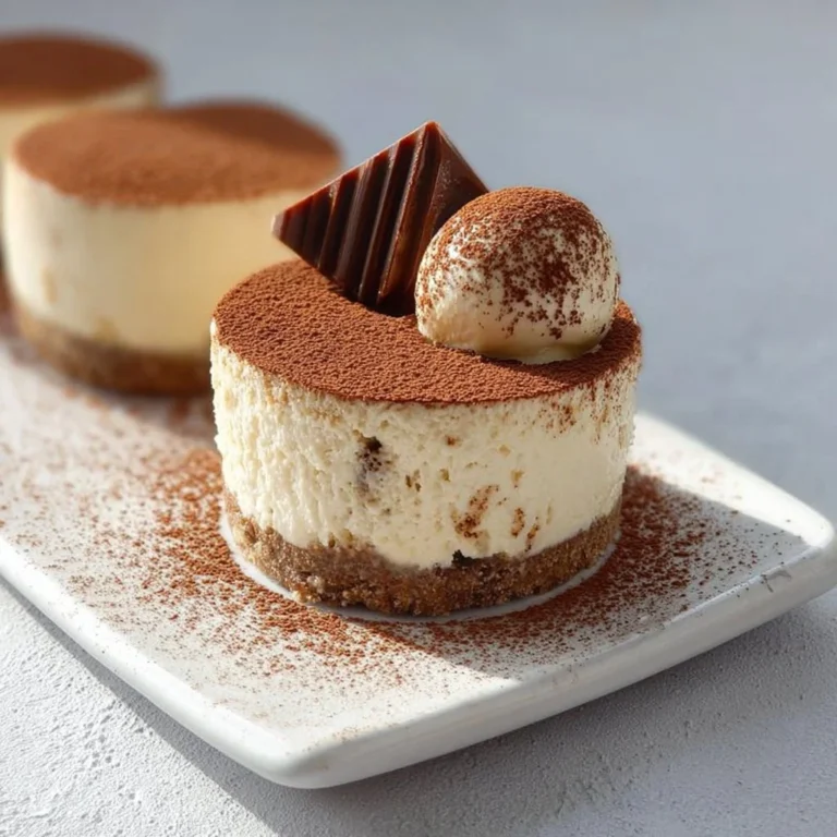 Mini Cheesecake Tiramisu, dessert crémeux au café et fromage