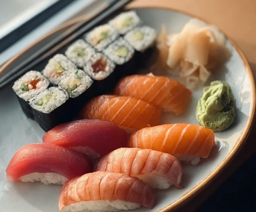 Recette de sushi avec ingrédients frais et préparation détaillée