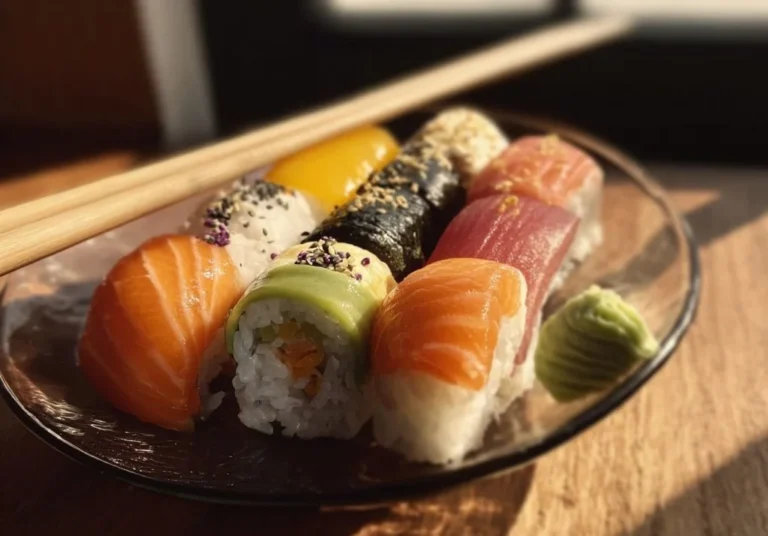 Recette de sushi maison avec ingrédients frais et présentation soignée