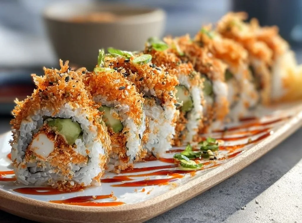 Sushi Californien Croquant Fait Maison avec ingrédients frais et savoureux