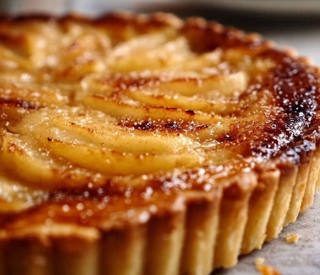Tarte aux Pommes Façon Crème Brûlée