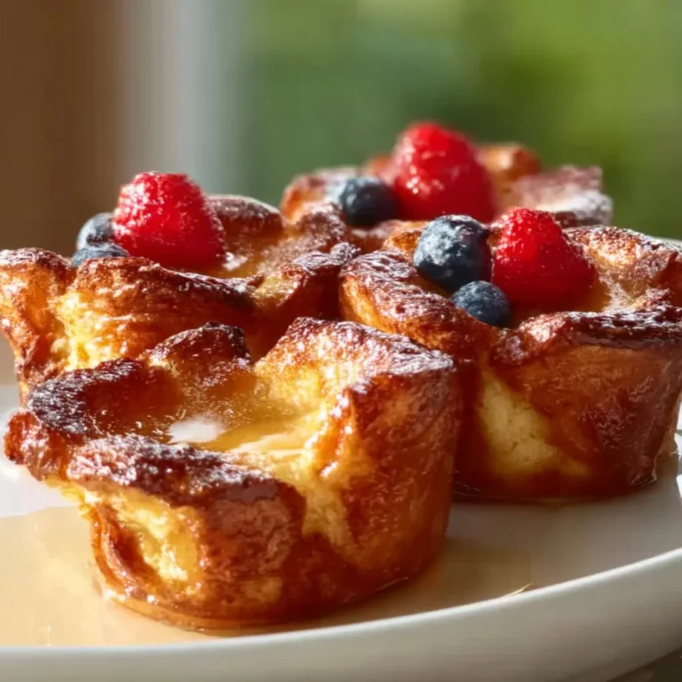 Coupes de pain perdu garnies de fruits et crème, un dessert délicieux