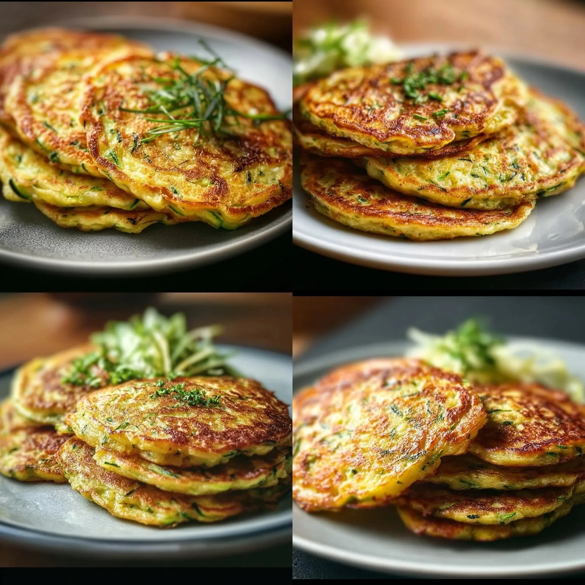 Crêpes salées à la courgette