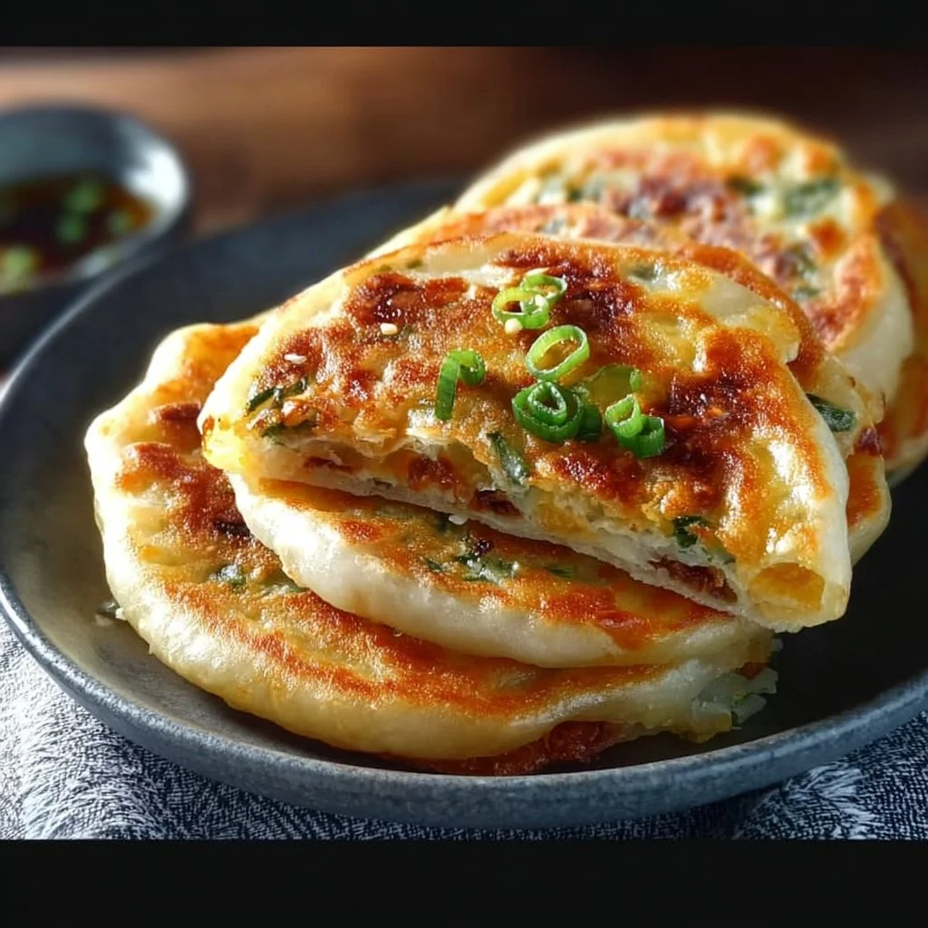 Crêpes salées fourrées à la chinoise pour le petit-déjeuner