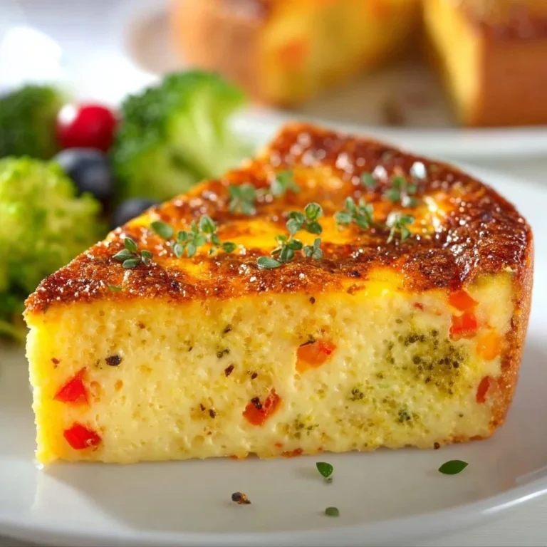 Flan léger de légumes au son d’avoine, plat sain et savoureux.