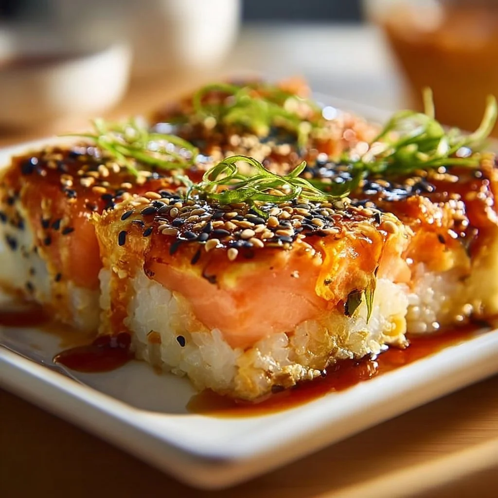 Gratin de saumon façon sushi