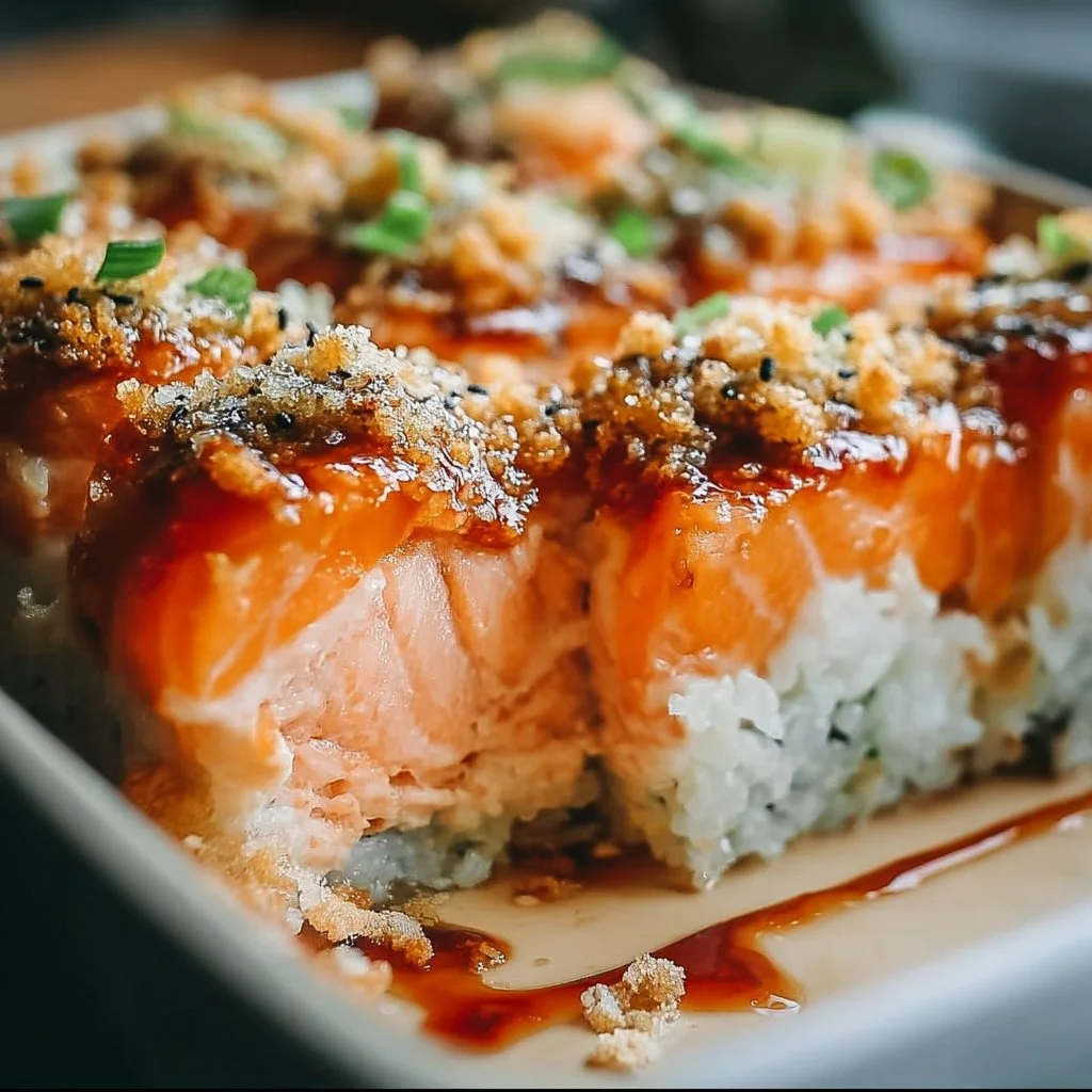 Gratin de saumon façon sushi