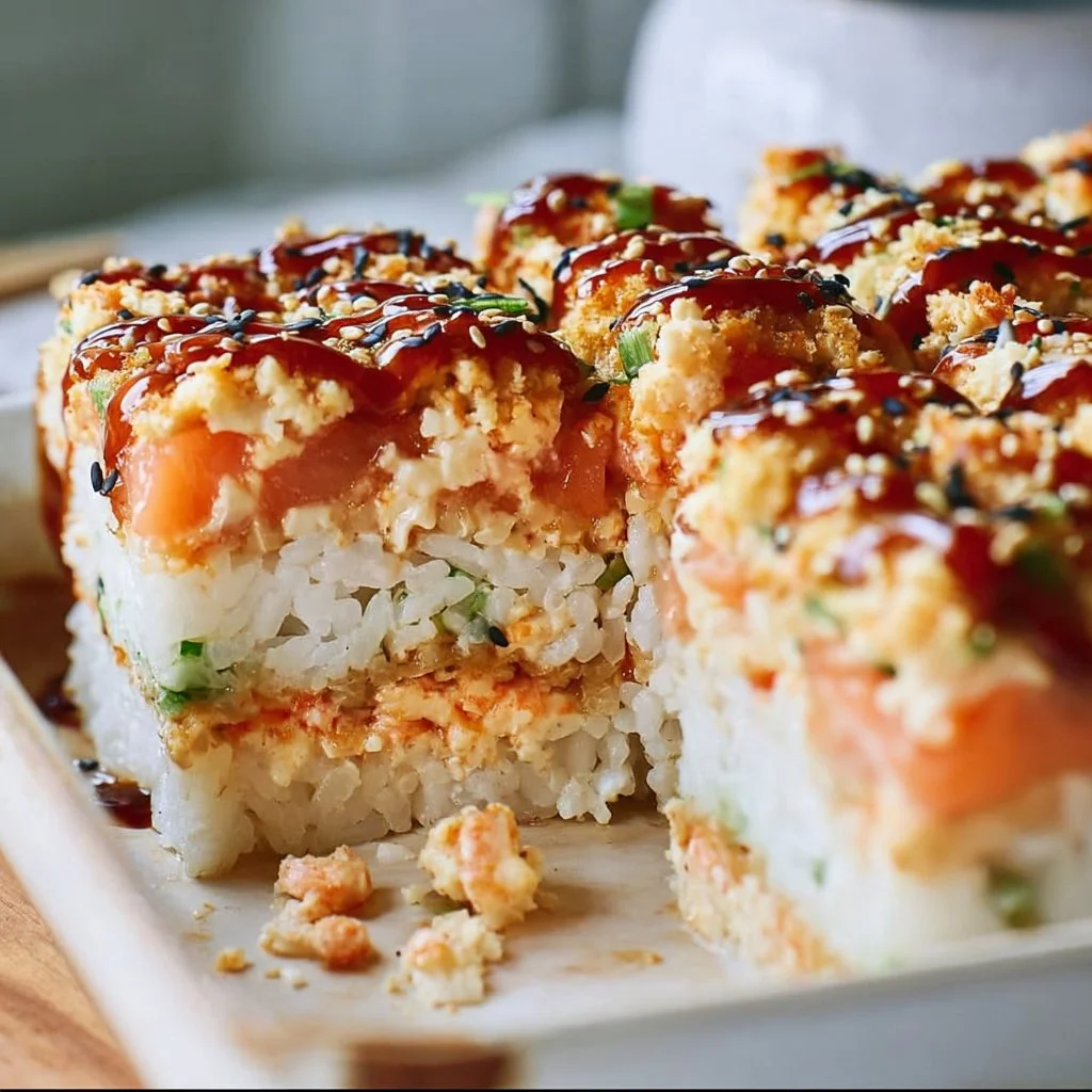 Gratin de sushi irrésistiblement facile : une délicieuse déconstruction vous attend