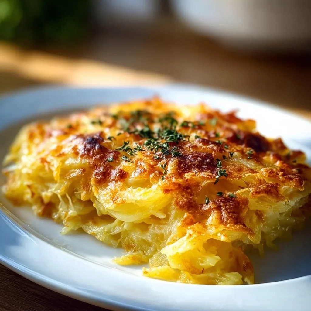 Pommes de terre r&acirc;p&eacute;es au gratin