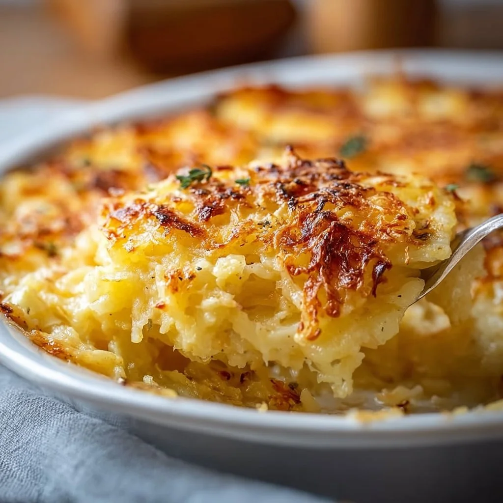 Pommes de terre râpées au gratin