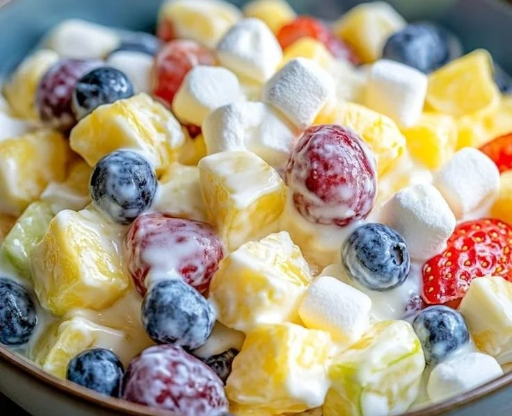 Salade de fruits onctueuse et parfum&eacute;e