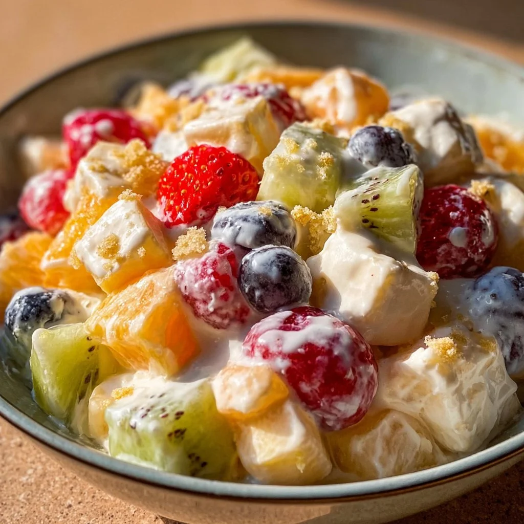 Salade de fruits onctueuse et parfumée