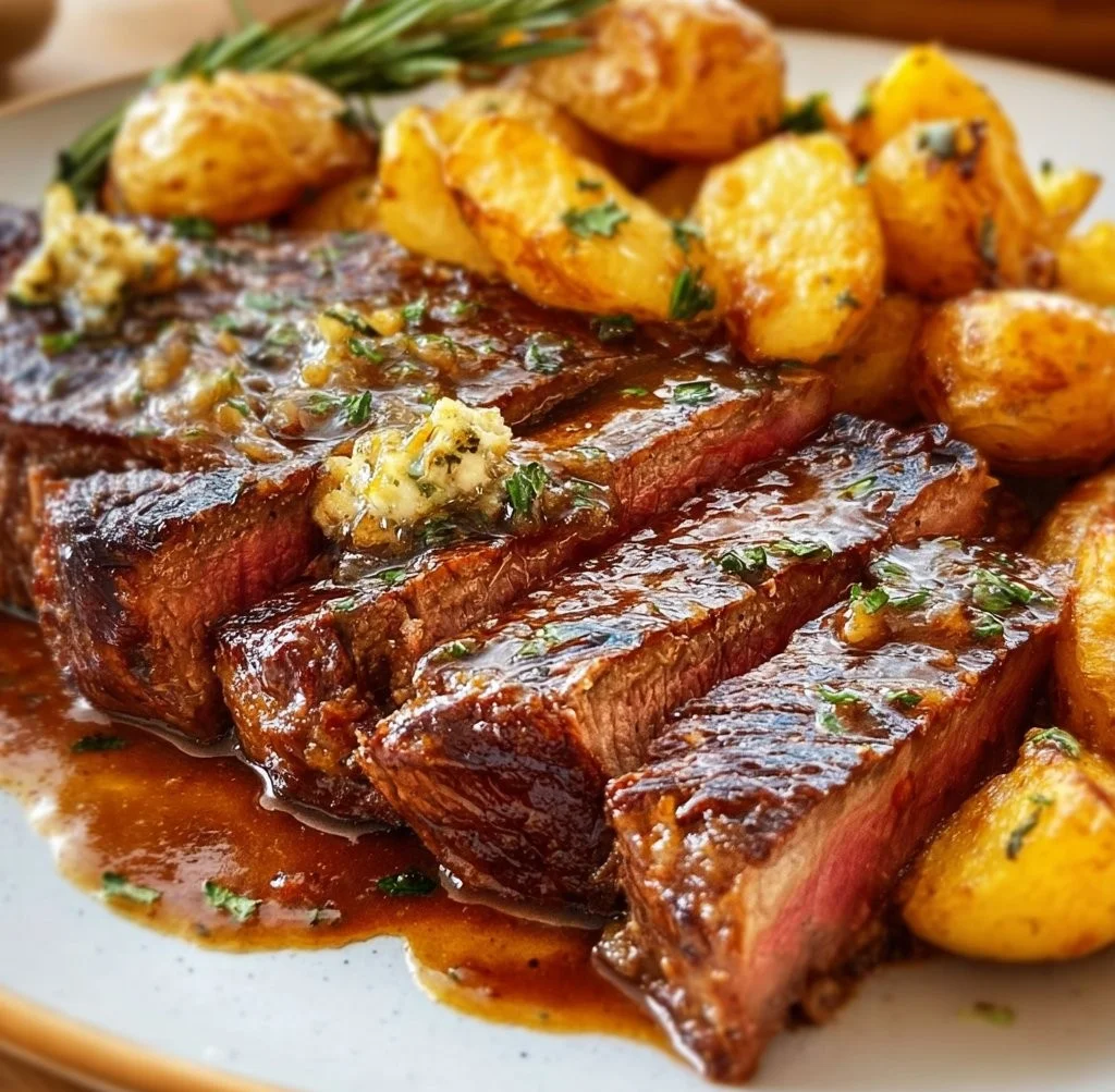 Steak New York en mijoteuse avec pommes de terre croustillantes - Repas facile et parfait