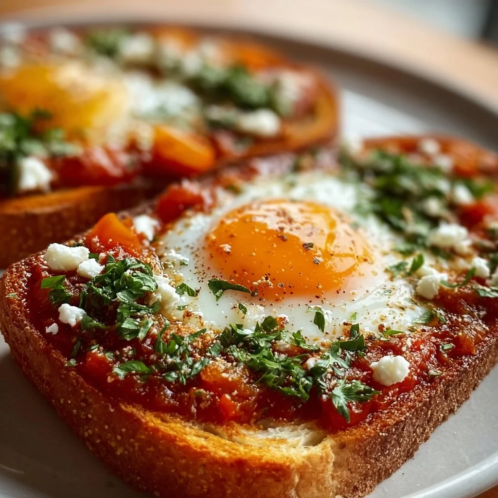 Toast &agrave; la shakshouka