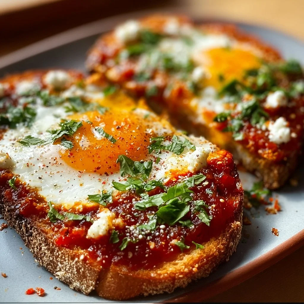 Toast à la shakshouka