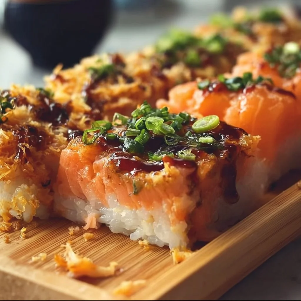 Variantes piquantes de sushi au saumon