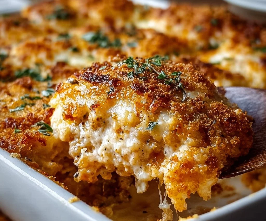 Casserole de poulet au parmesan ultra-fromagée et riche en protéines
