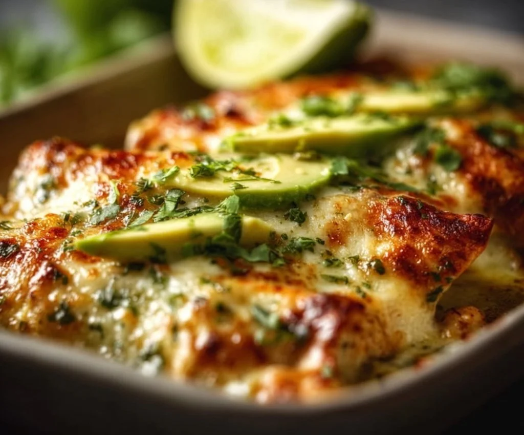 Enchiladas au poulet et avocat