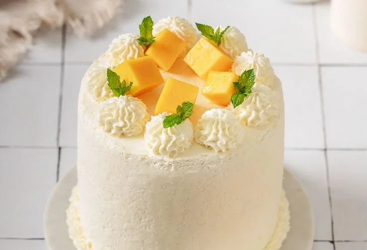 Gâteau à la mangue façon boulangerie asiatique