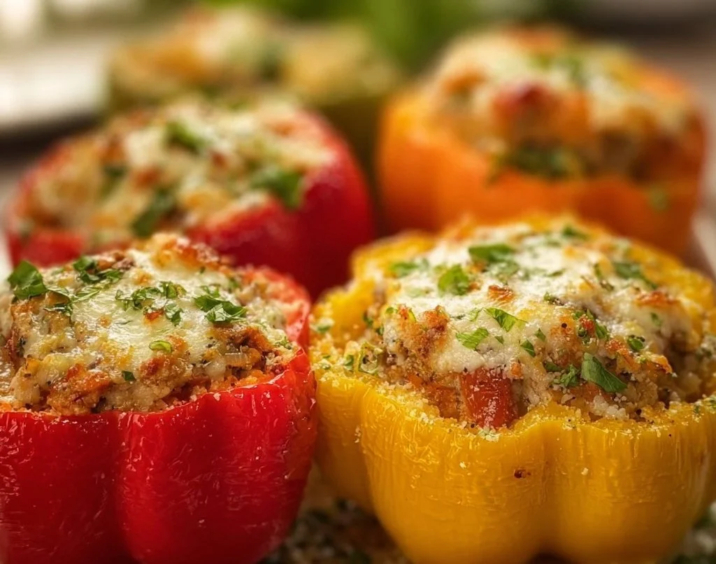 Poivrons Farcis au Fromage Fondant