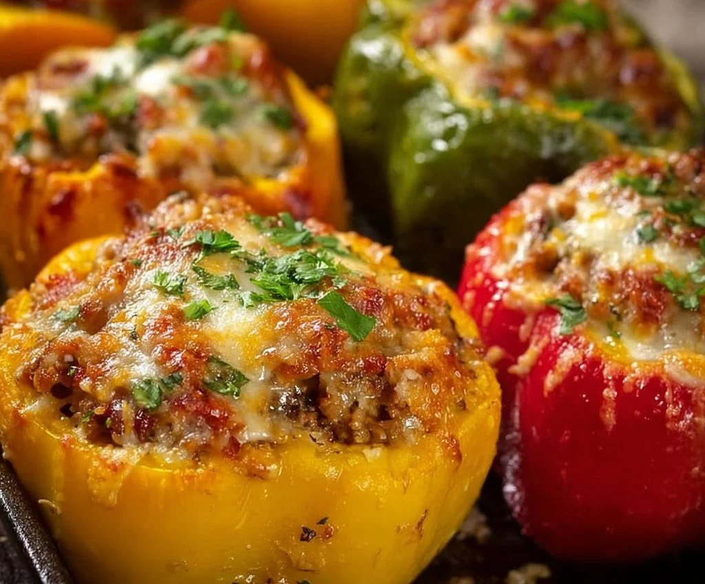 Poivrons Farcis au Fromage Fondant