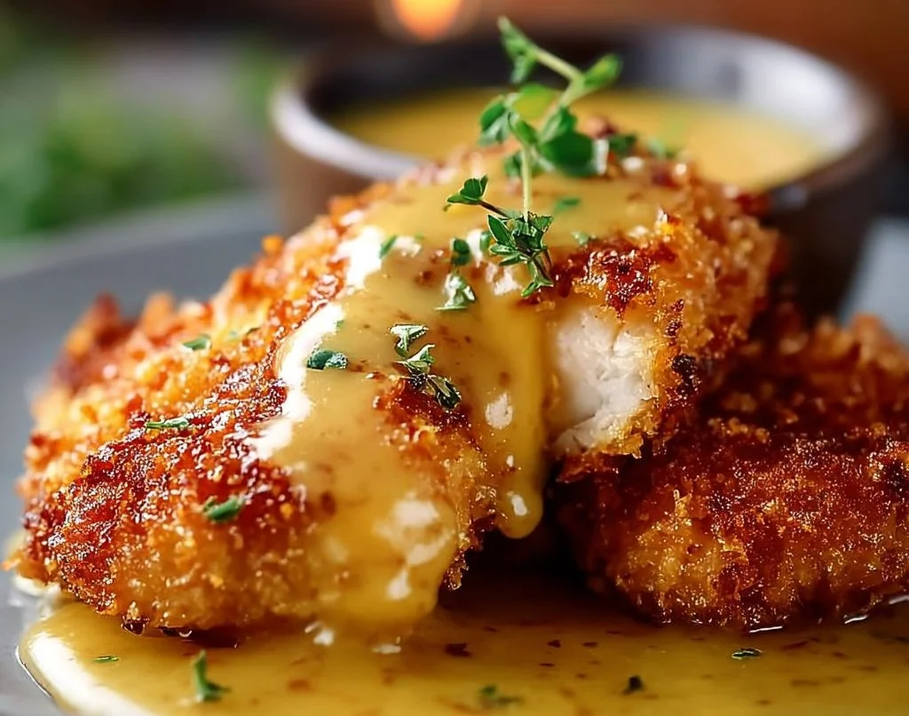 Poulet Croquant à la Moutarde et au Miel, une recette savoureuse et gourmande