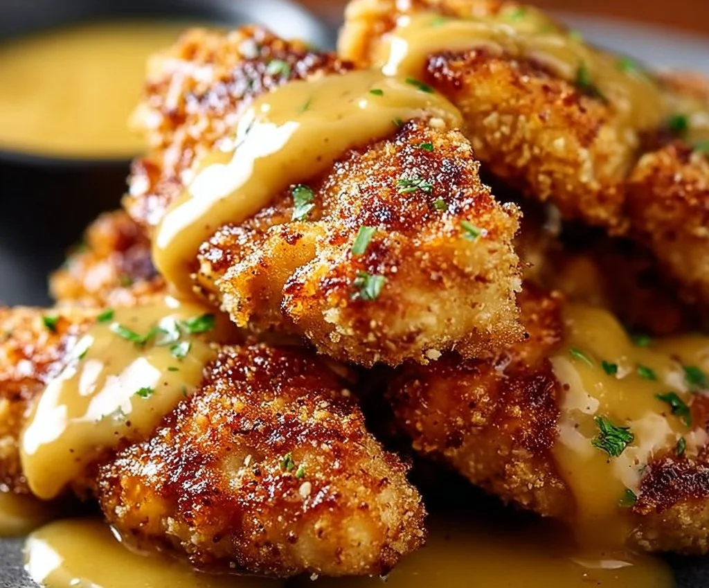 Poulet Croquant à la Moutarde et au Miel : Délice Irrésistible