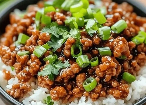 Recette de dinde hachée au miel et à l'ail, sucrée et salée en 25 minutes