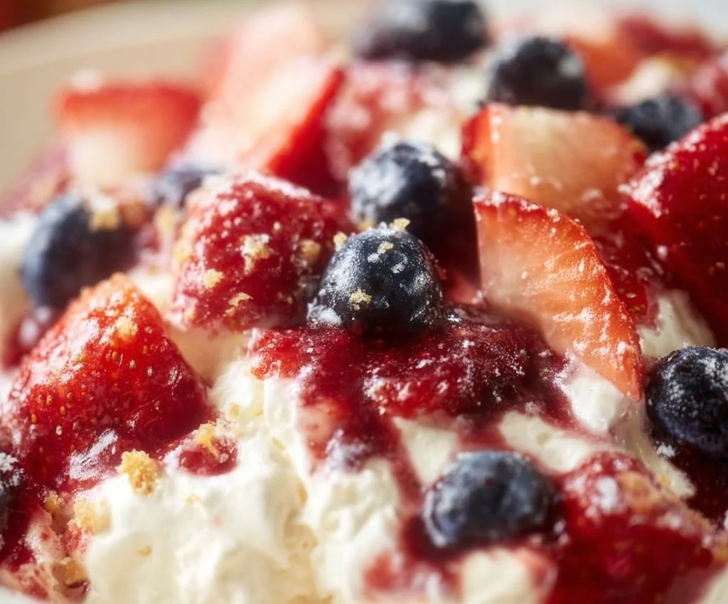 Salade de fruits façon cheesecake