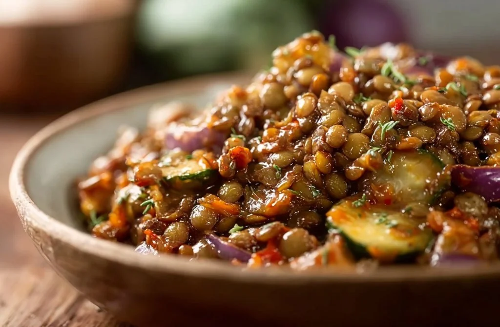Salade de lentilles froide rapide et facile
