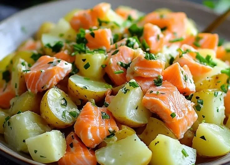 Salade de Pommes de Terre au Saumon Fumé — Fraîcheur Incomparable